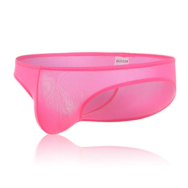 Sexy Seamless Smooth Nylon Solid Color U Convex Comfortable Breathable Briefs U