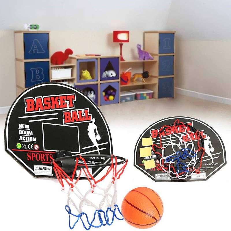 Mini Basketball Backboard Hoop Net Set Kids Children Toys Indoor Sports Game