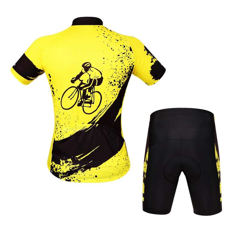 Aogda Men Unisex Breathable Comfortable Padded Short Sleeve Bike Cycling Clothi