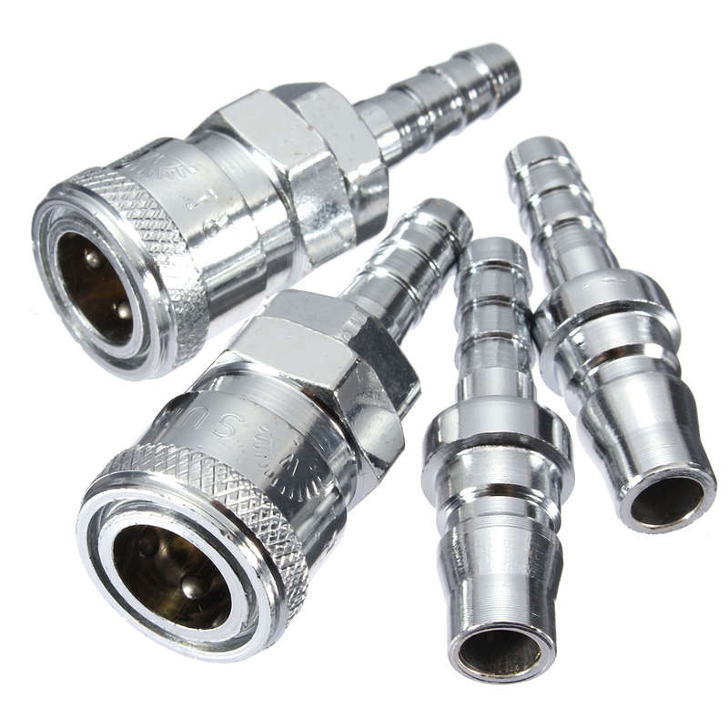 Male Female 8mm Gas Hose Copper Nozzle Quick Release Connector Caravan BBQ SH+PH