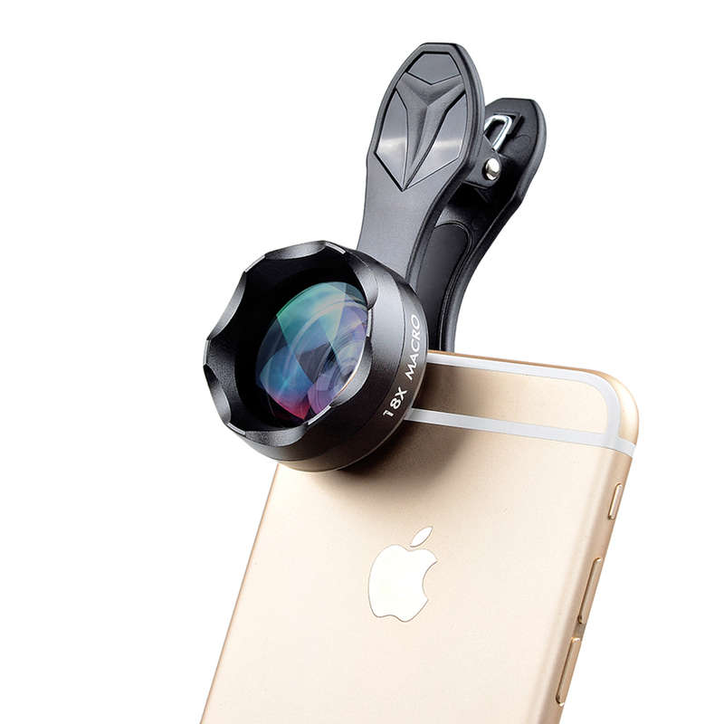 APEXEL Universal HD 18X Macro Clip-on Cell Phone Camera Lenses for Samsung S8 X
