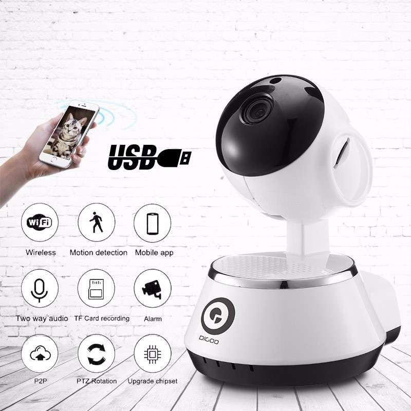 Digoo BB-M1 Wireless WiFi USB Baby Monitor Alarm Home Security IP Camera HD 720