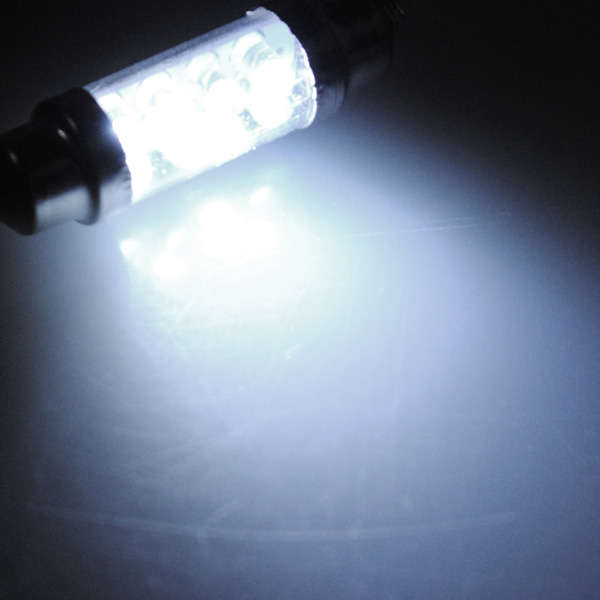 DOME 8 LED CAR INTERIOR BULB LAMP LIGHT 39mm COLD WHITE 12V