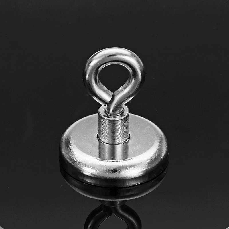 Effetool 36mmx40mm 50kg Neodymium Recovery Magnet Metal Detector Claw Hook Magn