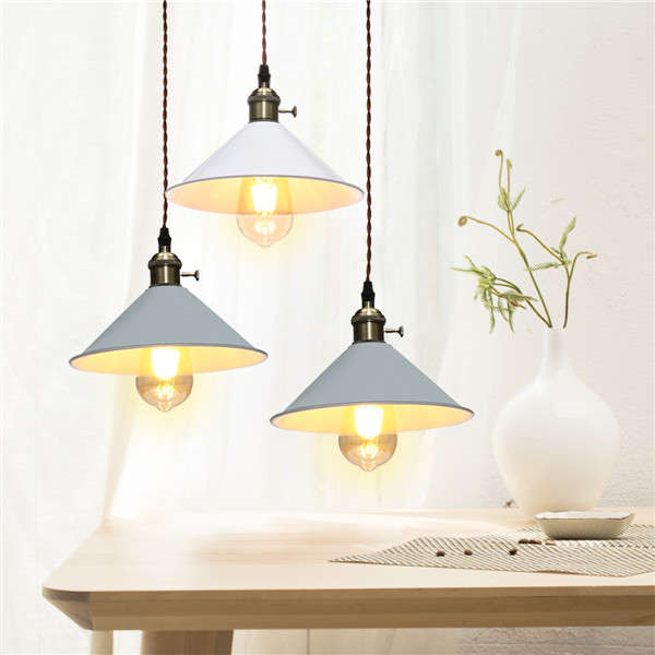 E27 Retro Industrial Hanging Chandeliers Ceiling Lamp Iron Pendant Lights AC110