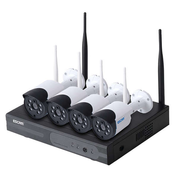 ESCAM WNK404 4CH 720P Outdoor IR Video Wireless Surveillance Security IP Camera