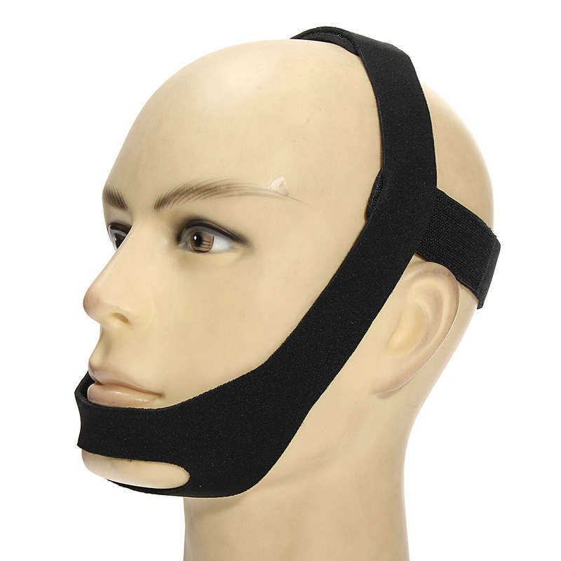 Elastic Stop Snoring Chin Jaw Strap Snore Belt Anti Apnea Solution Sleep TMJ Su