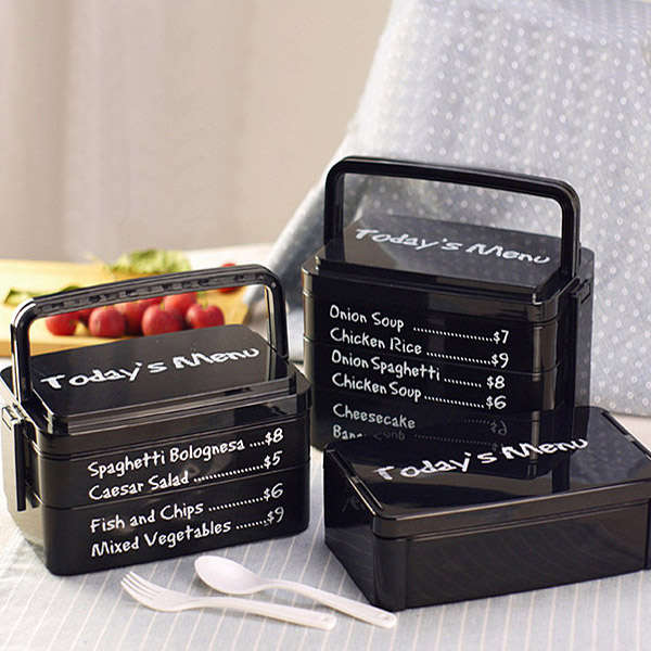 3 Layers Today's Menu Lunch Box Microwave Bento Box Japanese Style Bento Lunch
