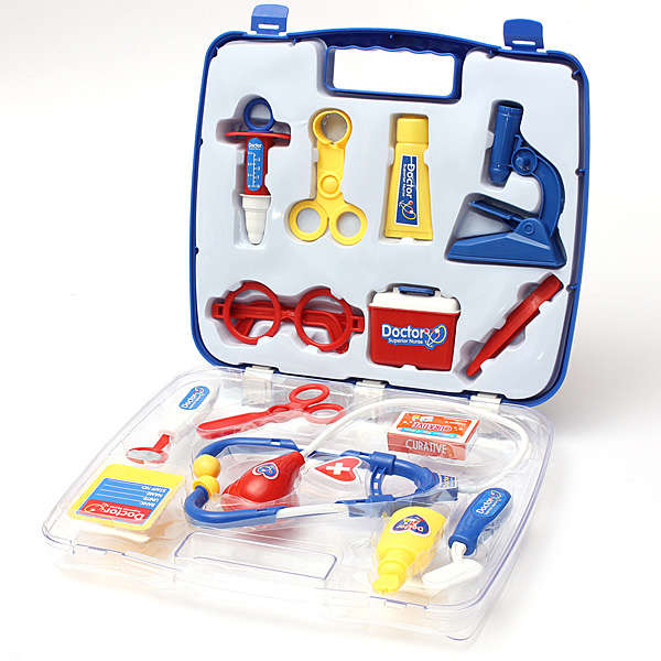 Educational Doctors Nurses Dress Up Role Play Toy Case Set