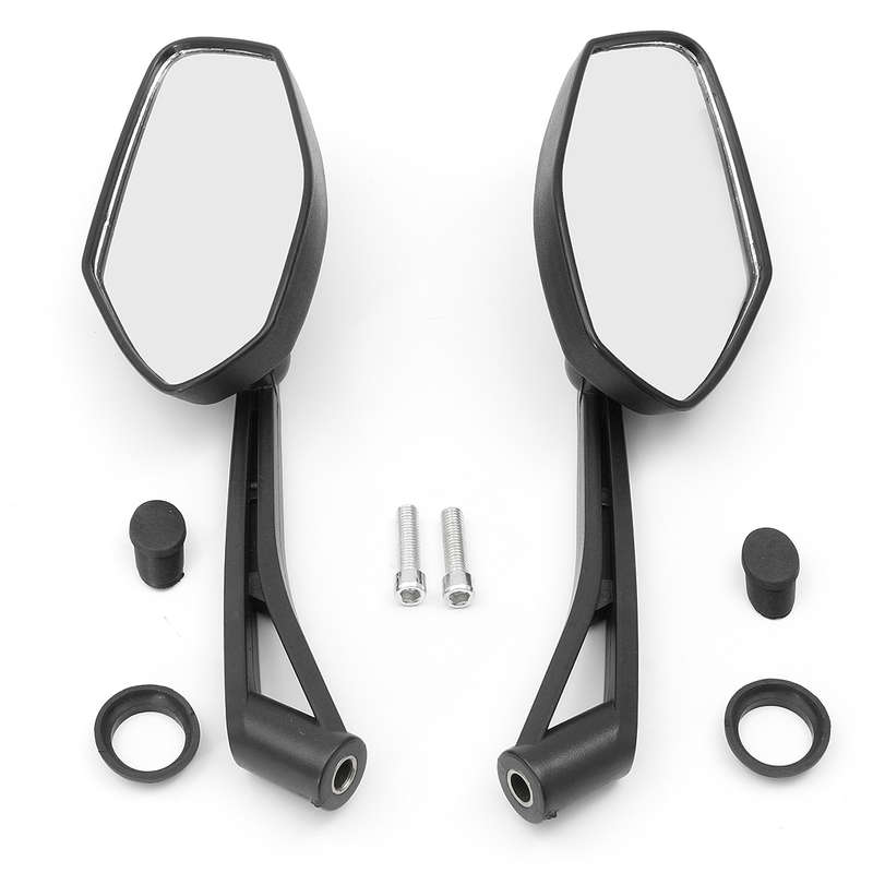 Pair 8mm Thread Universal Motorcycle Bike Rear View Rearview Mirrors