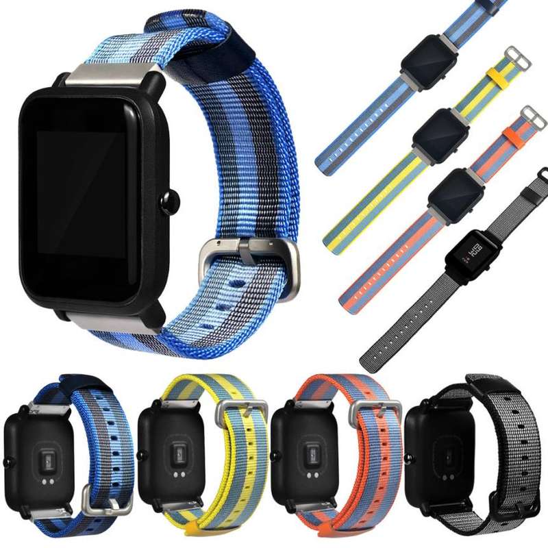 Replacement Canvas Watch Band Strap For Xiaomi Amazfit Bip BIT PACE Lite Youth