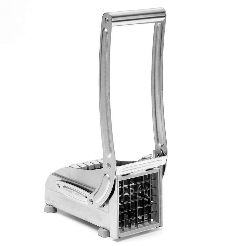Stainless Steel French Fry Potato Cutter Maker Slicer Chopper Dicer with 2 Blad