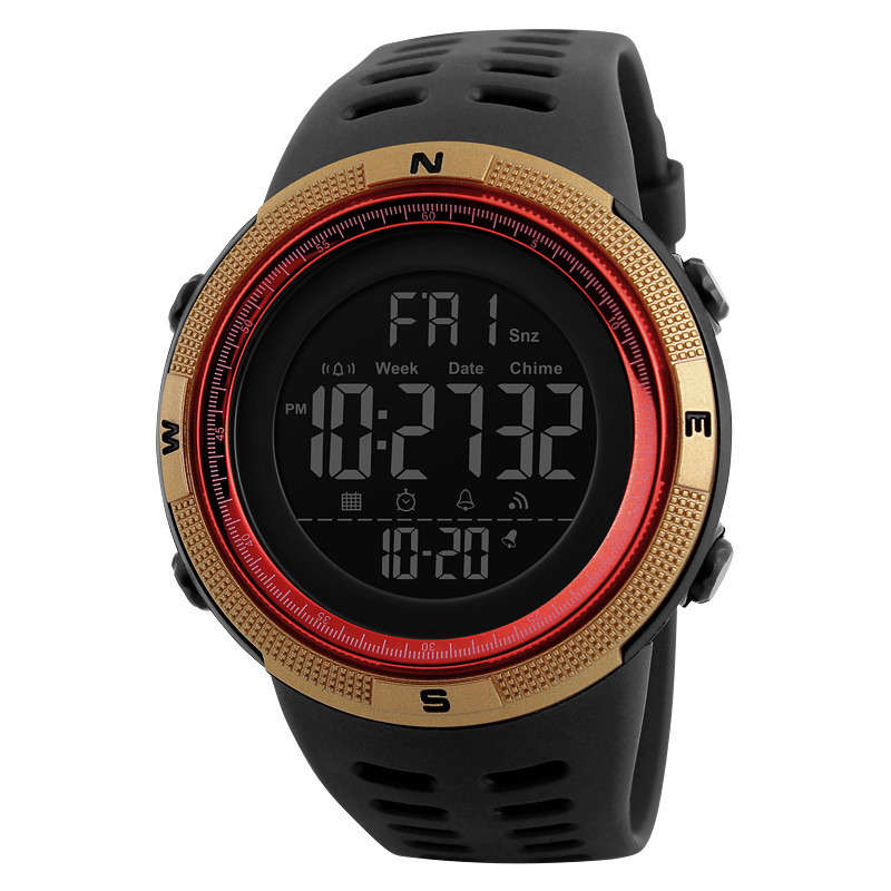 SKMEI 1251 Countdown Double Time Digital Watch Men Chronograph Electronic Sport