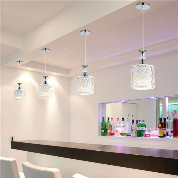 E27 Modern Crystal Iron LED Ceiling Light Fixtures Chandelier Pendant Lamp for