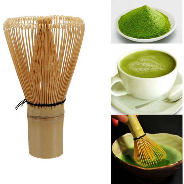 100 Prongs White Bamboo Chasen Matcha Whisk