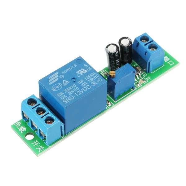 NE555 DC 12V Delay Relay Delay Turn On Adjustable Switch Module 0-25S