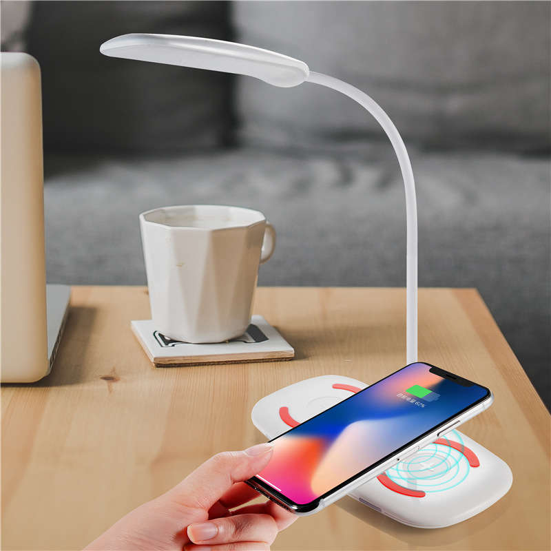 Bakeey Folding LED Desk Lamp 5V 3A Qi Wireless Charger Desktop USB Output Charg