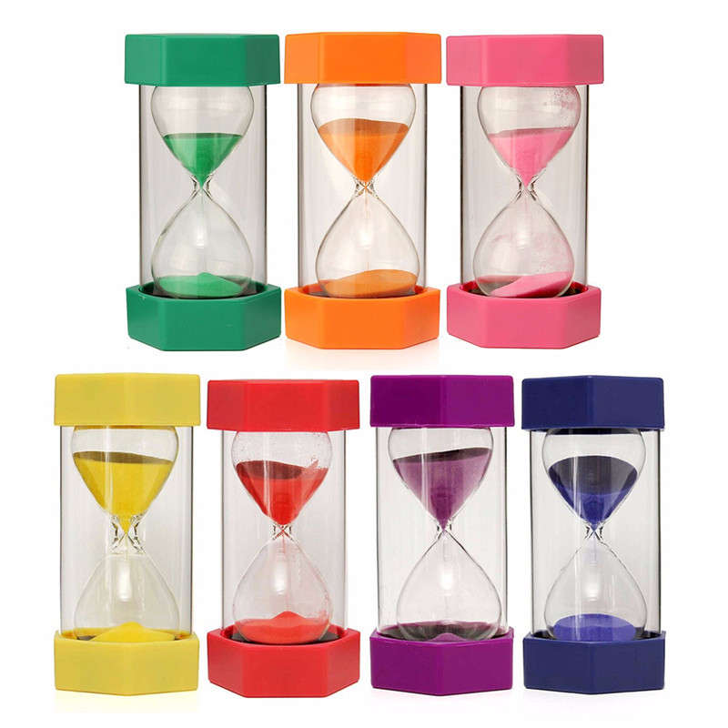 New 15 Minutes Plastic Frame Sand Glass Sand Glass Hourglass Timer Clock Decor