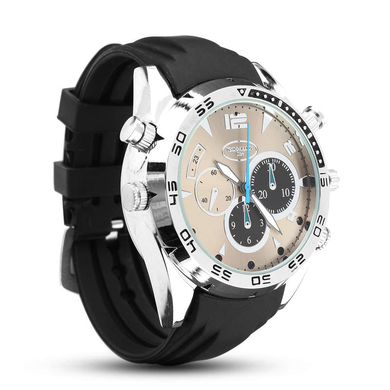 1080P HD IR Waterproof Camera Watch Night Vision Rechargeable Hidden Video Reco
