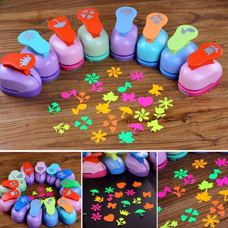 Mini Paper Punch Hole Puncher DIY Scrapbook Cards Art Cutter Tool 7*4.2*5.5cm M