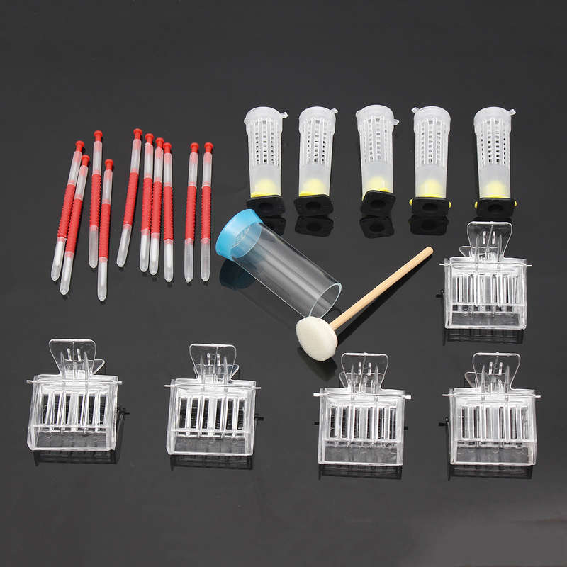 Queen Marking Cage Bee Clip Catchers Grafting Tool Hair Roller Cages Beekeeping