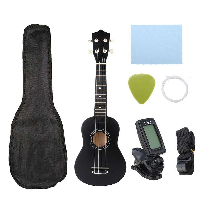 21 Inch Economic Soprano Ukulele Uke Musical Instrument With Gig bag Strings Tu