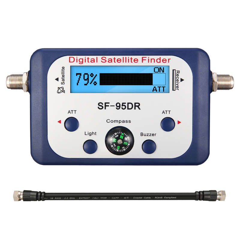 ELE SF-95DR Digital Satellite Finder 13-18V Signal Meter Finder TV Signal Recei