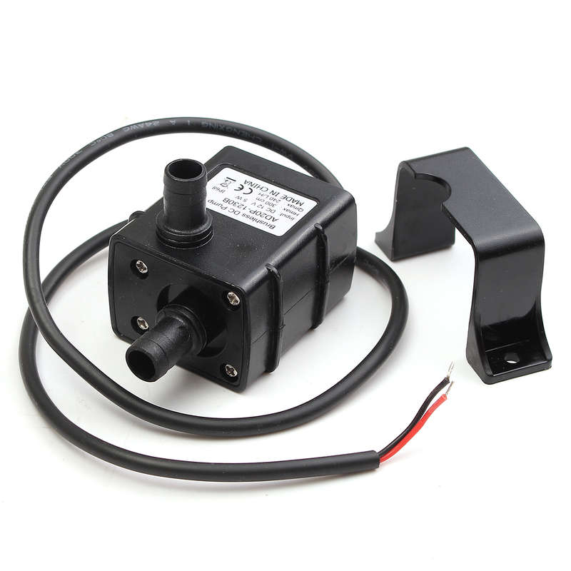 DC12V 4.8W Mini DC Brushless Garden Fountain Pump Hydrological Cycle Submersibl