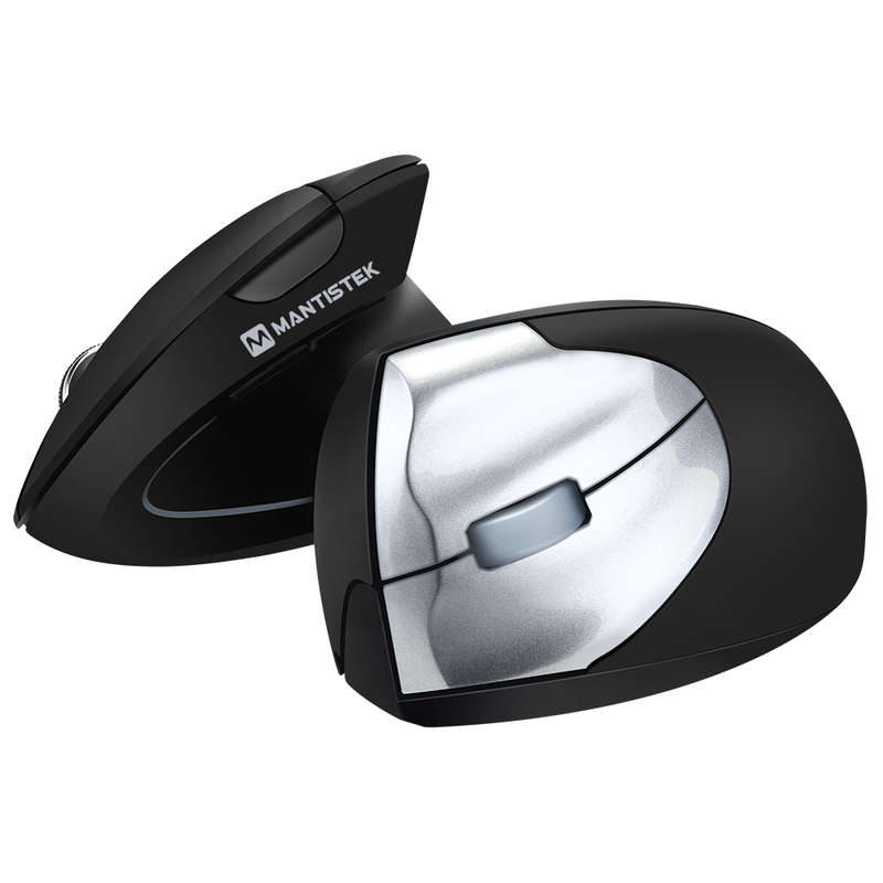 MantisTek VM2 1600DPI 2.4GHz Wireless Ergonomic Vertical Mouse Left Hand Right