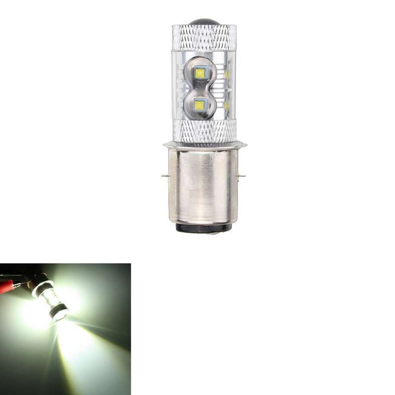50W H6 BA20D 6500K LED Headlight For Motorcycle Motorbike ATV