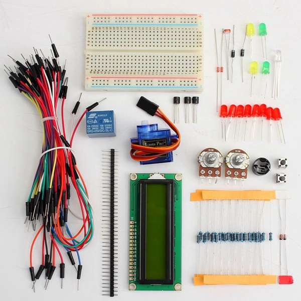 1602 LCD Module Breadboard Jumper Starter Kit For Arduino
