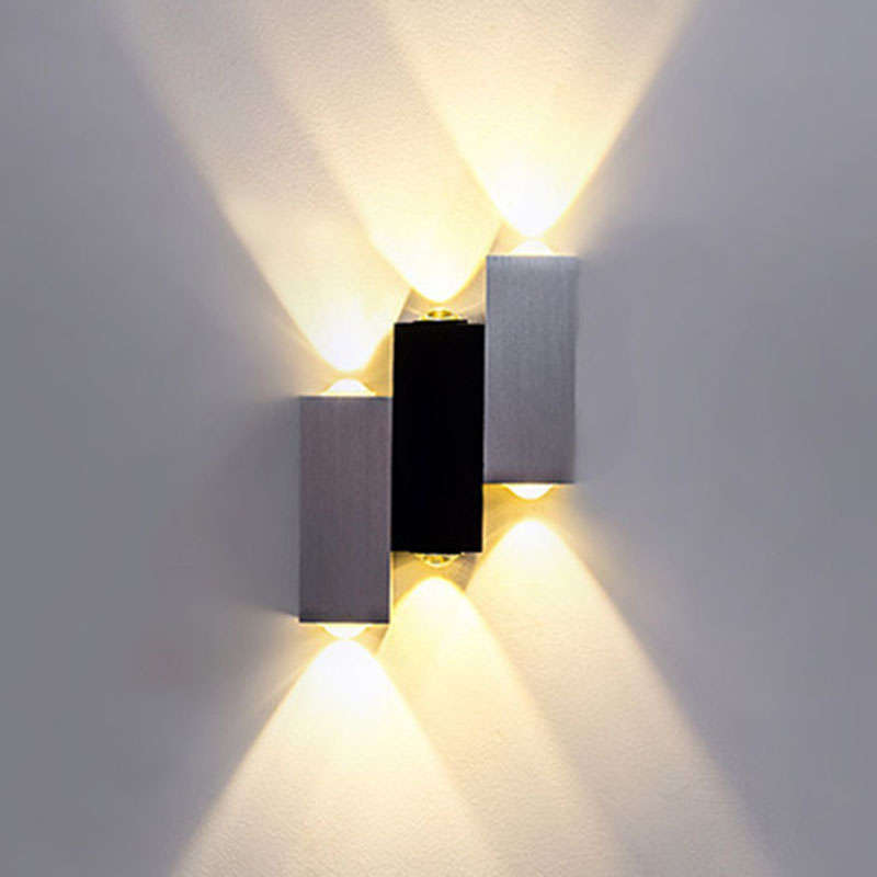 6W 3 Bulbs Creative 3 Color Light Options LED Porch Wall Bedside Light Home Bar