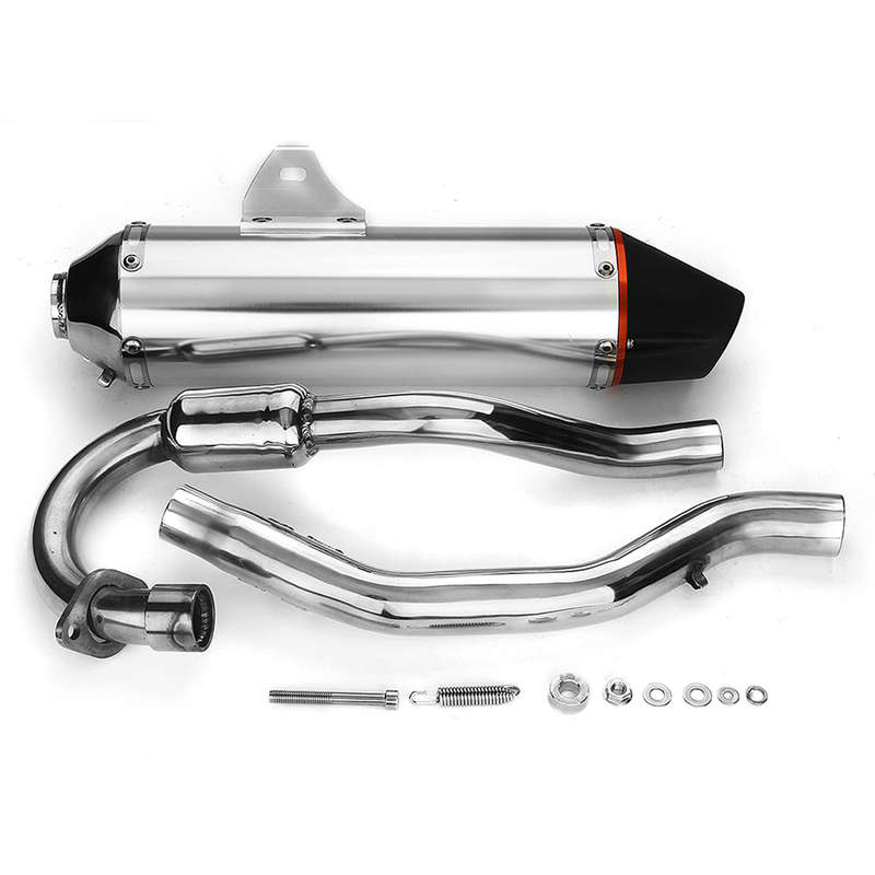 Motorcycle Aluminum Exhaust Muffler Slip-On System Pipe For Honda CRF 150F 230F