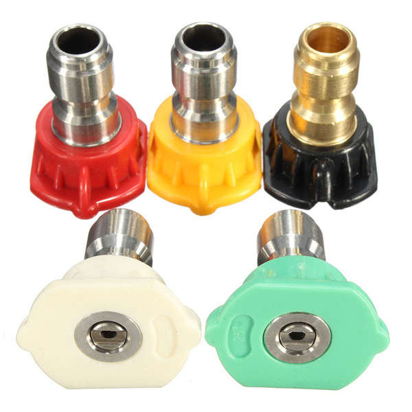 5pcs 2.0 GPM High Pressure Washer Spray Nozzles Tips For High Pressure Cleaner