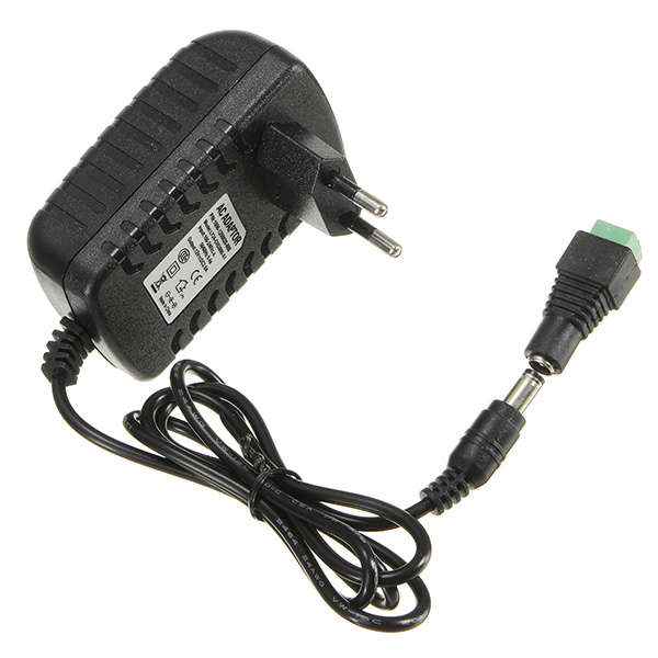 AC100-240V TO DC12V 2A 24W Power Supply Adapter For Strip Light + Female Connec