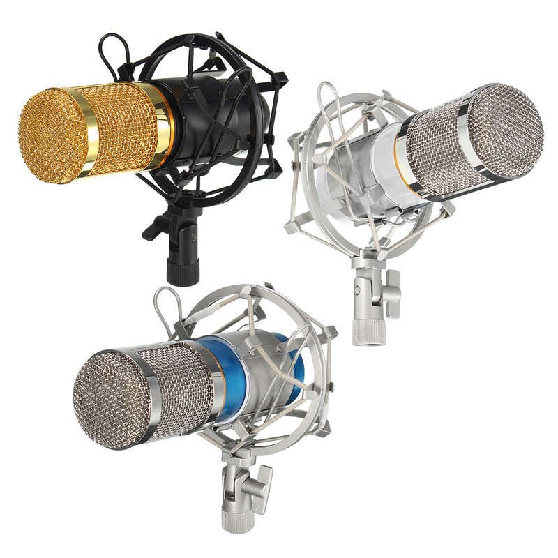 BM-800 Pro Condenser Dynamic Microphone Mic Sound Audio Studio Recording with S
