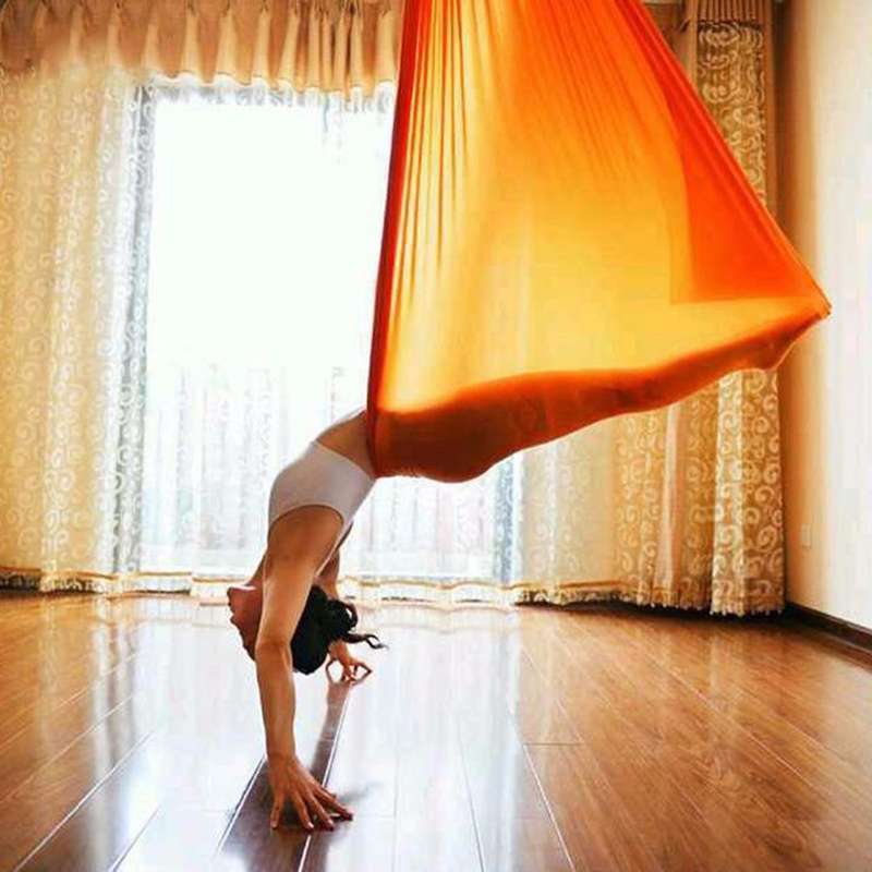 5X2.8M Aerial Polyamide Yoga Swing Hammock Trapeze Anti Gravity Flying Inversio