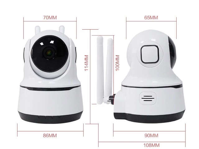 HD Ri IP intelligent Camera with 355 degree rotation Support Mobile Phone, wifi Camera CCTV