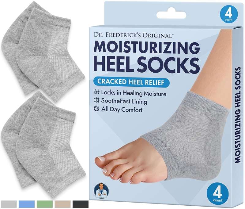 Heel Pain Relief Silicone Gel Heel Socks