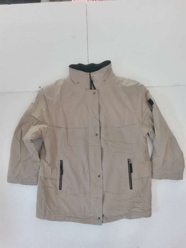 Lightweight Beige Size 2XL Women Parka Jacket