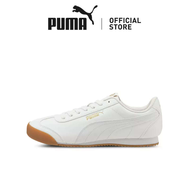 PUMA TURINO WHITE LEATHER SNEAKERS