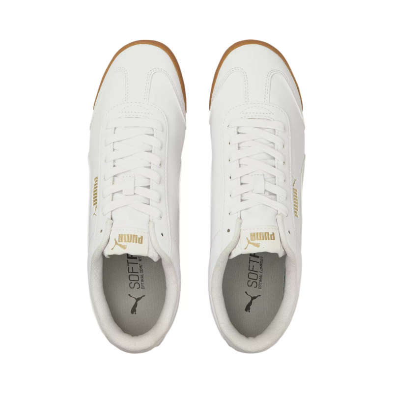 PUMA TURINO WHITE LEATHER SNEAKERS