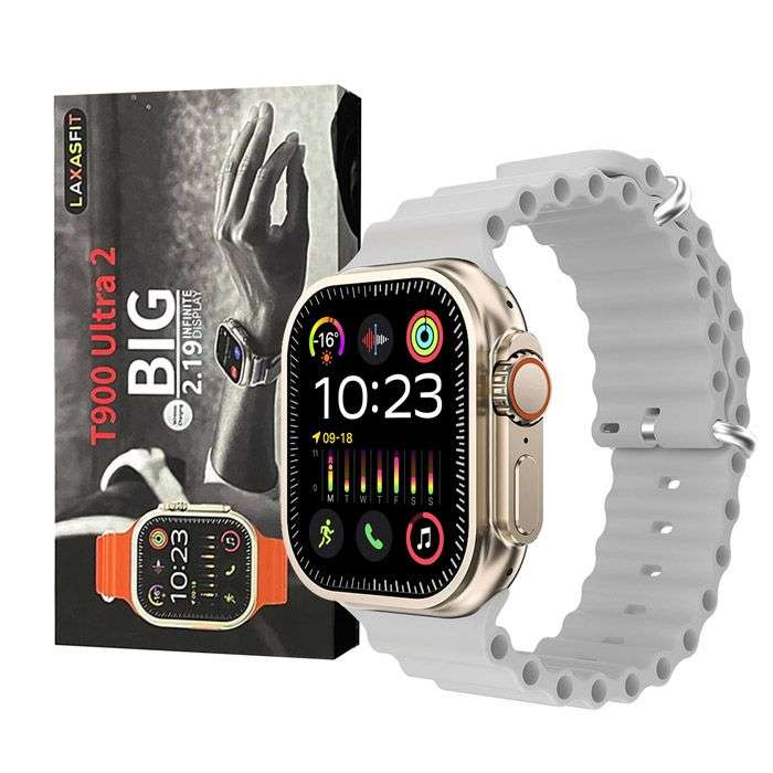 T900 Ultra 2 2.19 Inch Infinite Display Smart Watch with Wireless Charging - Silver