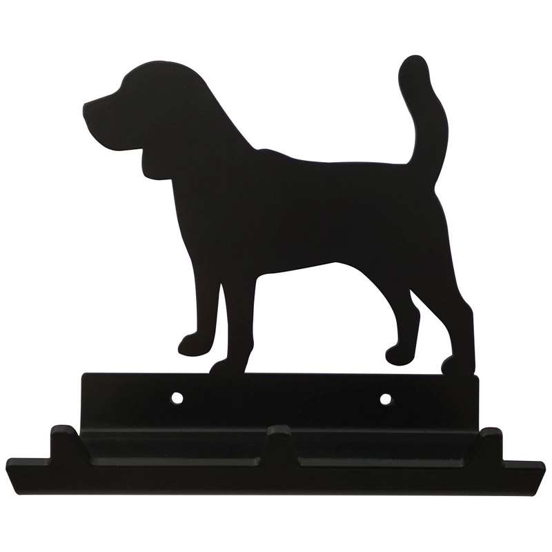 Eboy Steel Beagle Key Rack with Tray - 3 Hooks - Black