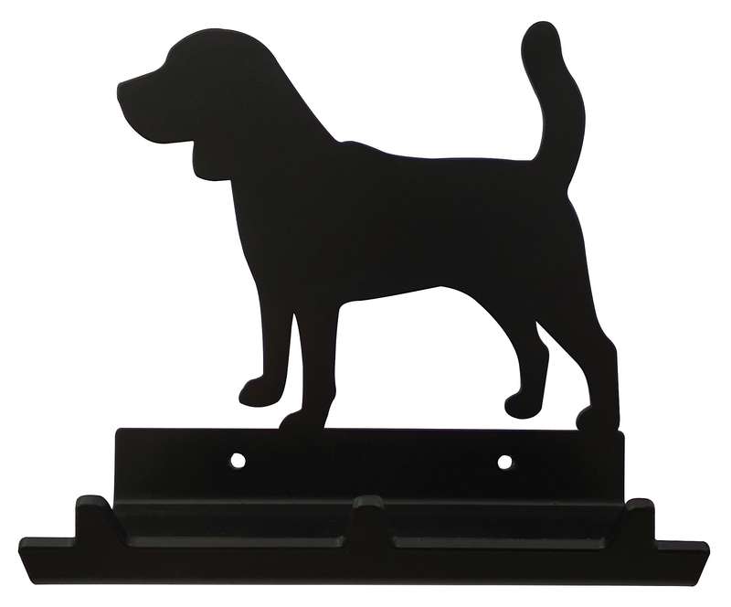 Eboy Steel Beagle Key Rack with Tray - 3 Hooks - Black