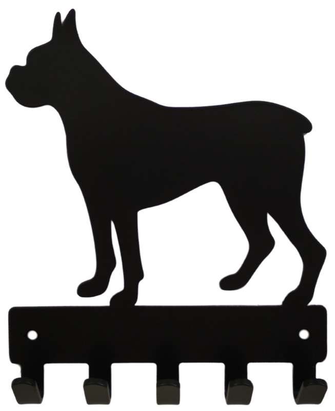 Eboy Steel Boxer Key Rack or Leash Hanger - 5 Hooks - Black
