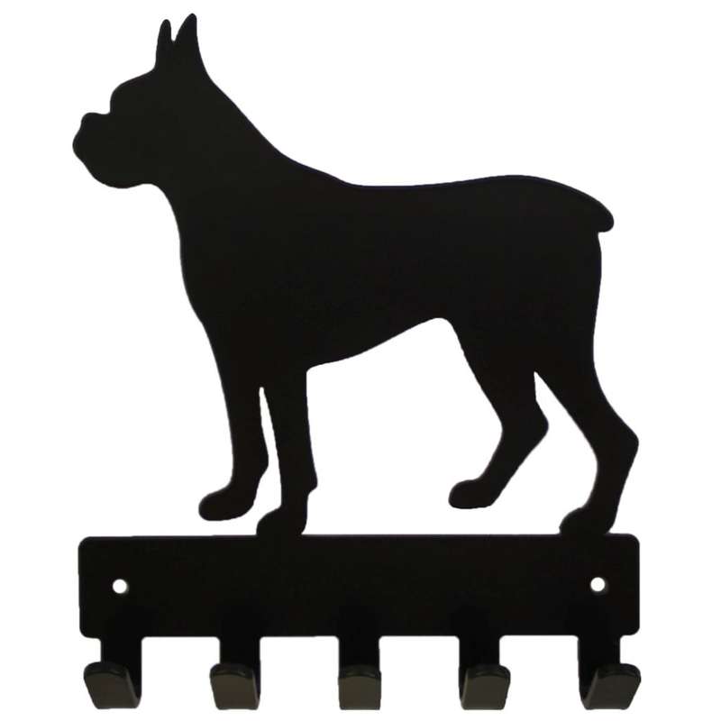 Eboy Steel Boxer Key Rack or Leash Hanger - 5 Hooks - Black