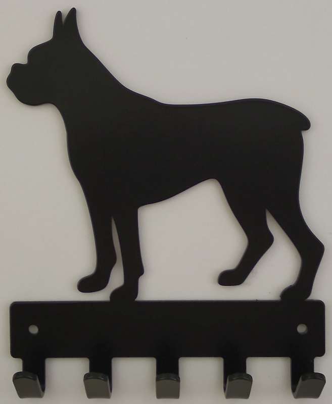 Eboy Steel Boxer Key Rack or Leash Hanger - 5 Hooks - Black