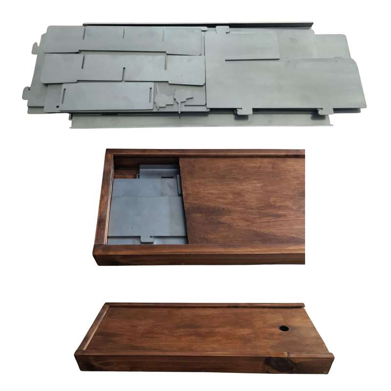 Elmo's Fire Rocket Stove with Storage Box - Stainless Steel