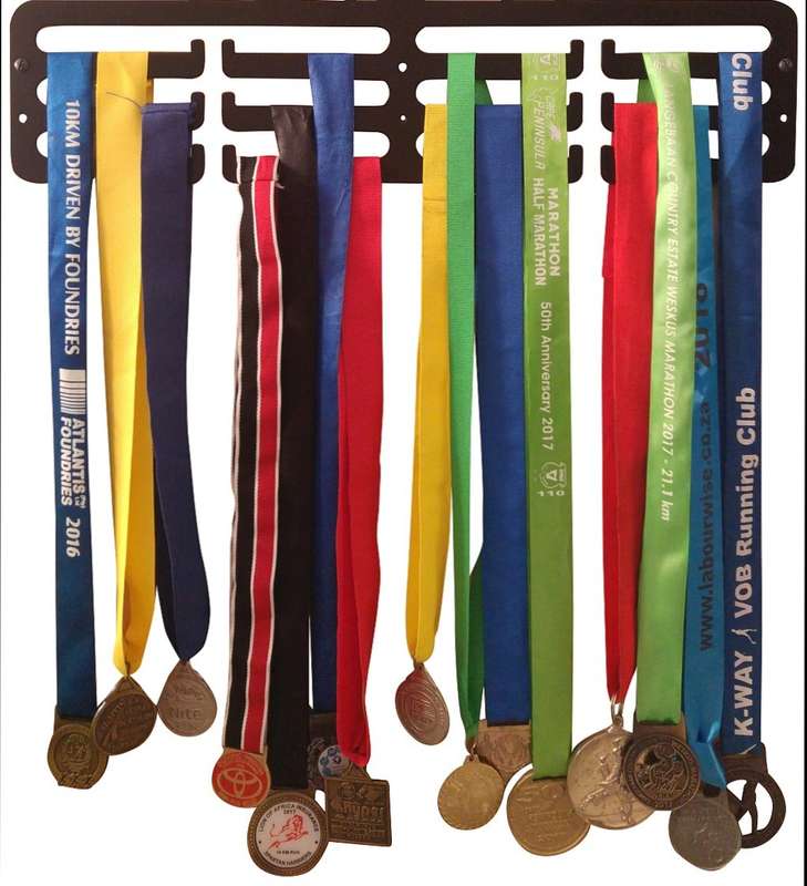 Eboy Steel Medal Holder for Male Runners - Black